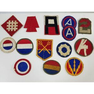 World War II Shoulder Sleeve Insignia US Lot of 14 Patches WW2 28th Infantry